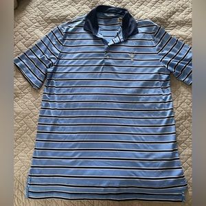 Authentic 122nd US Open at The Country Club blue striped polo